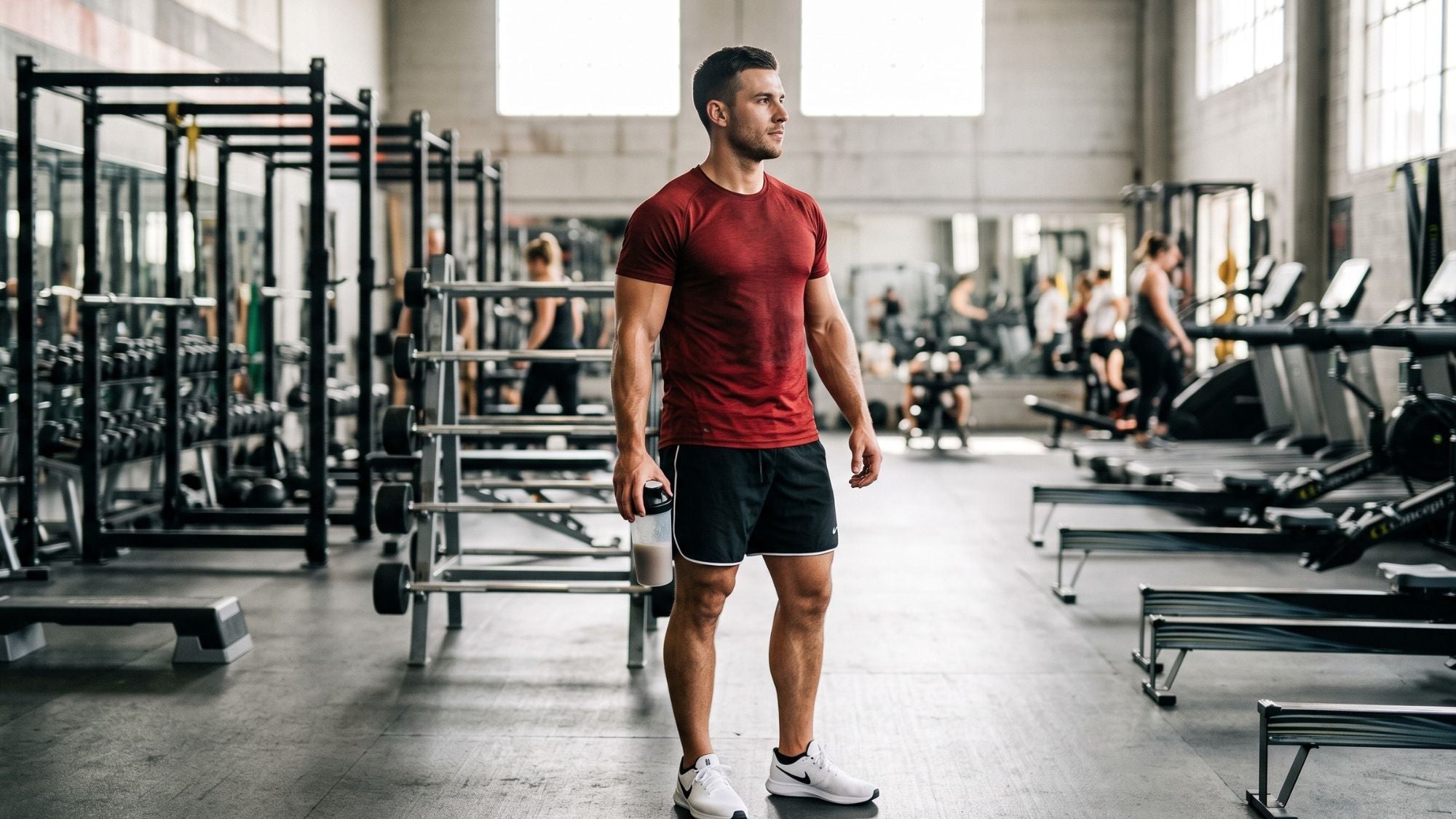 A fit professional staying strong while balancing a demanding career and fitness routine.