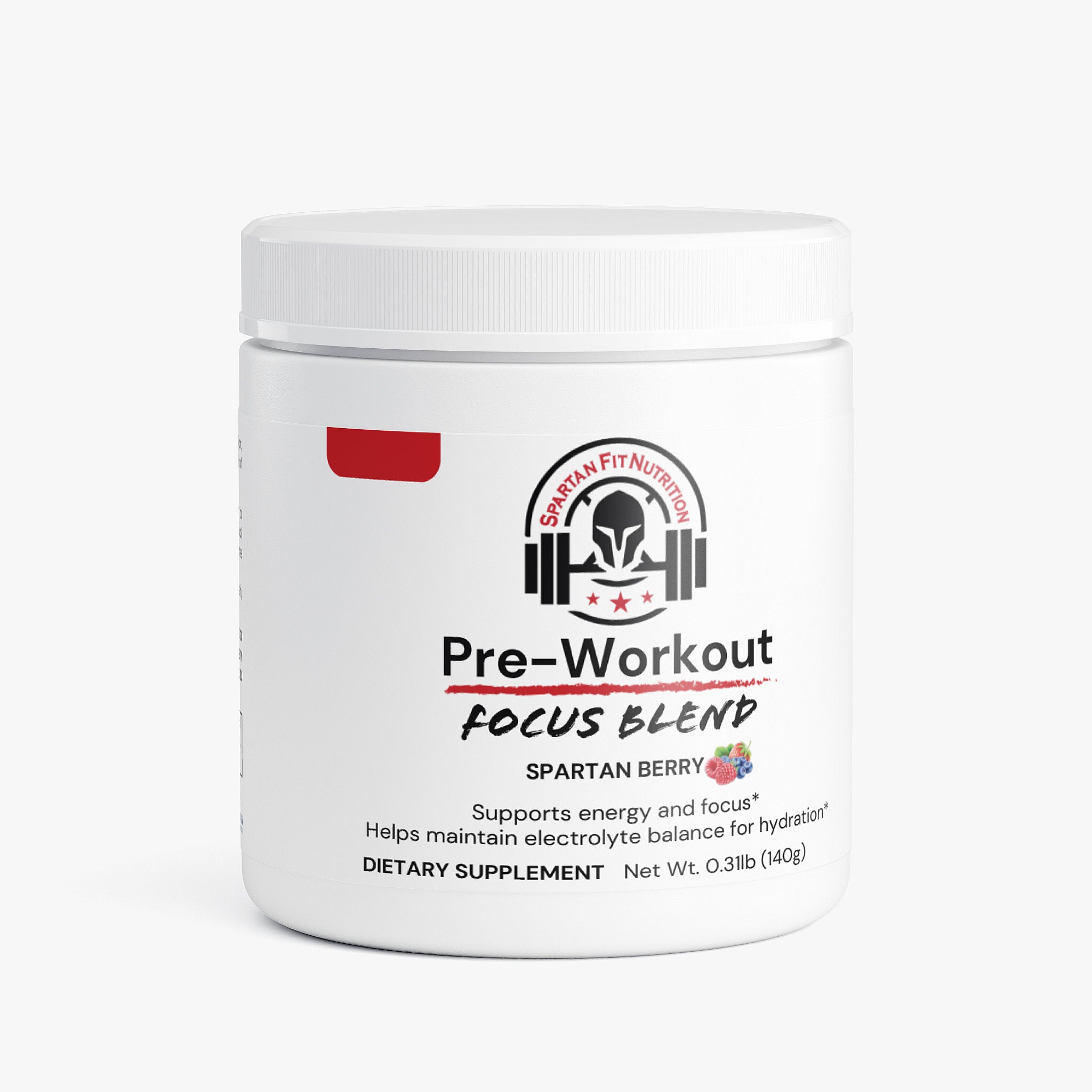 Pre-Workout (Mid-Stim Energy and Focus Powder) Spartan Berry