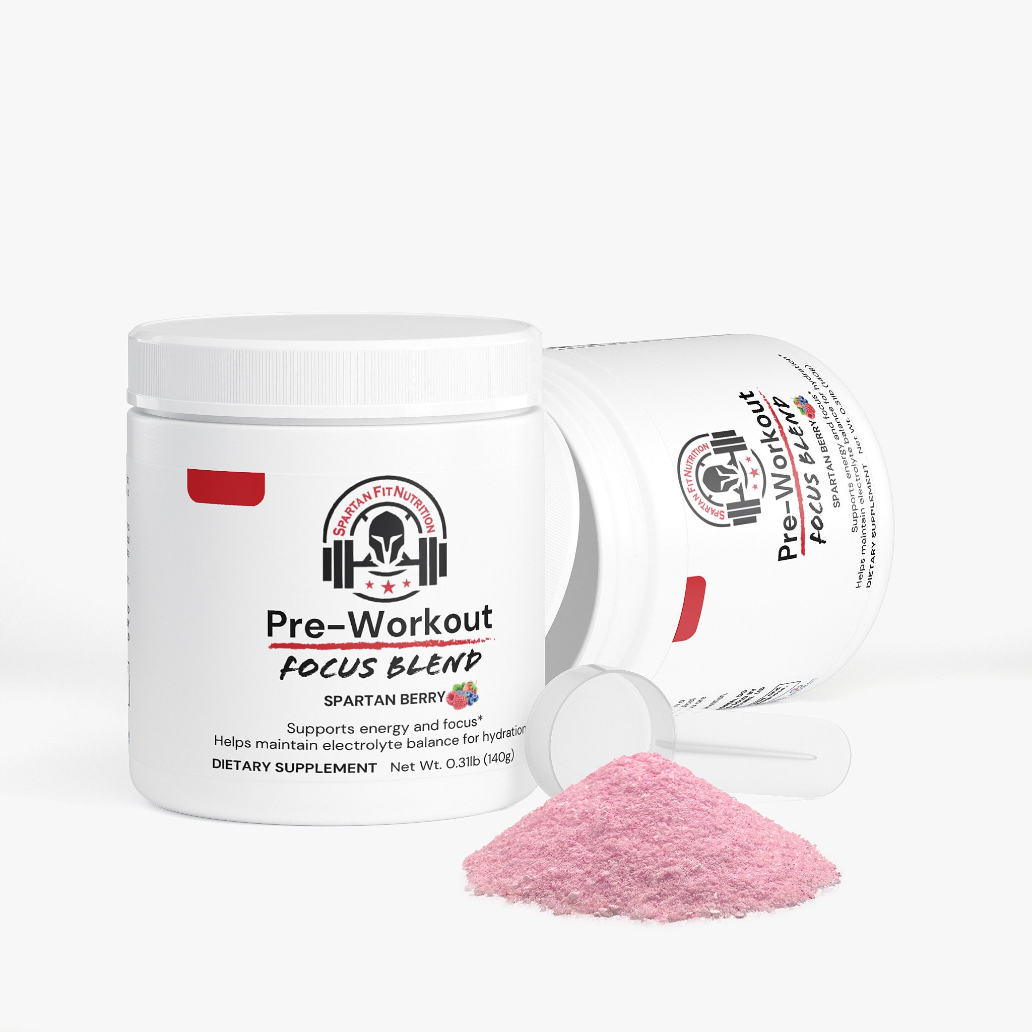 Pre-Workout (Mid-Stim Energy and Focus Powder) Spartan Berry