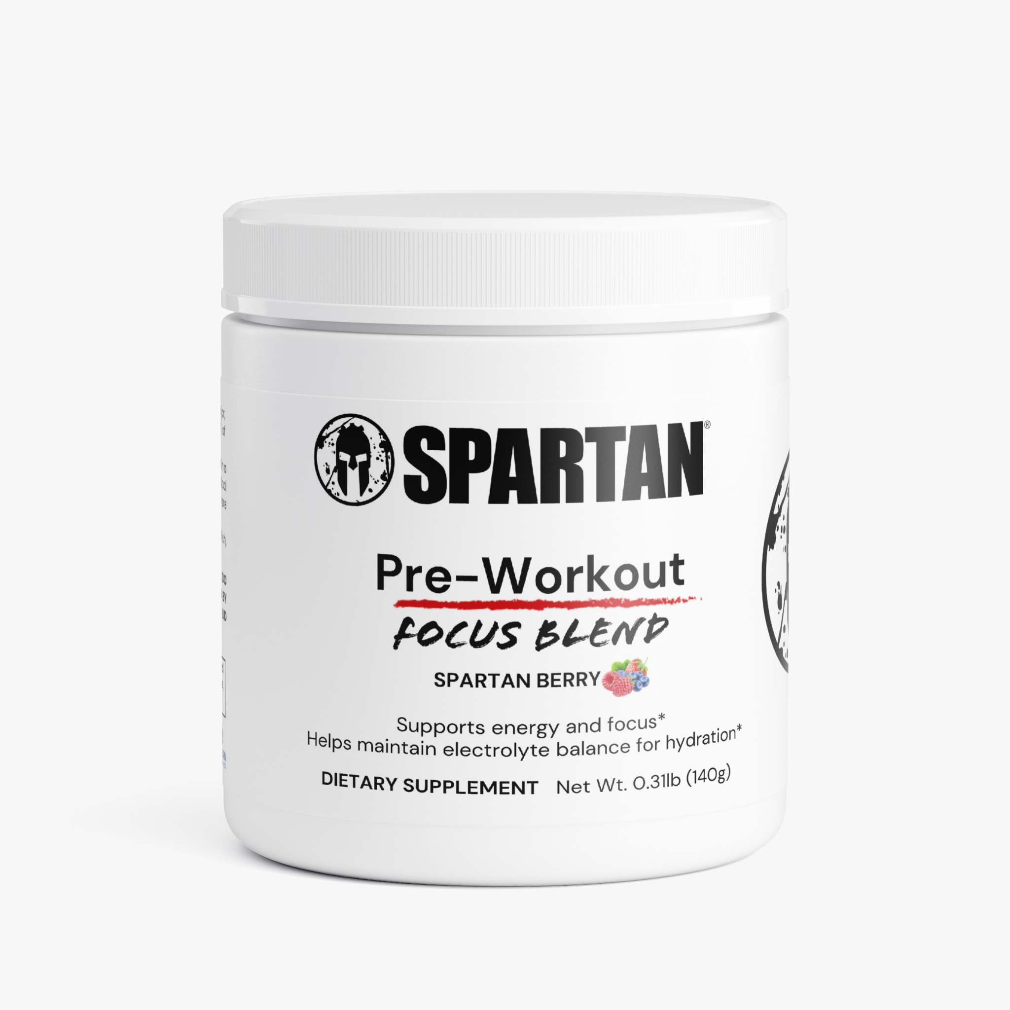Pre-Workout (Mid-Stim Energy and Focus Powder) Spartan Berry