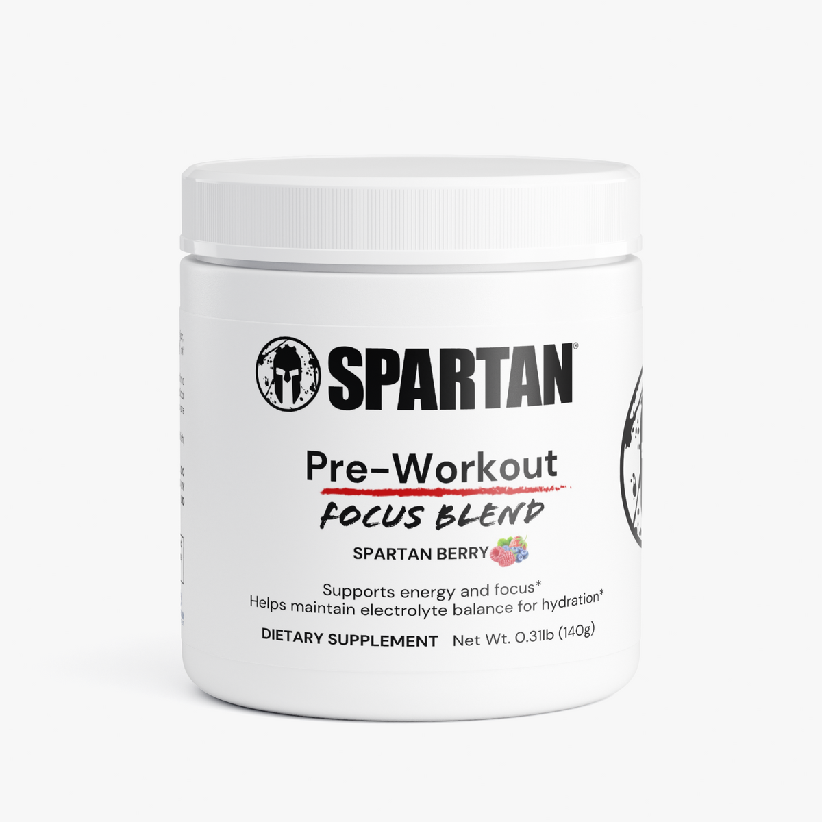 Pre-Workout (Mid-Stim Energy and Focus Powder) Spartan Berry