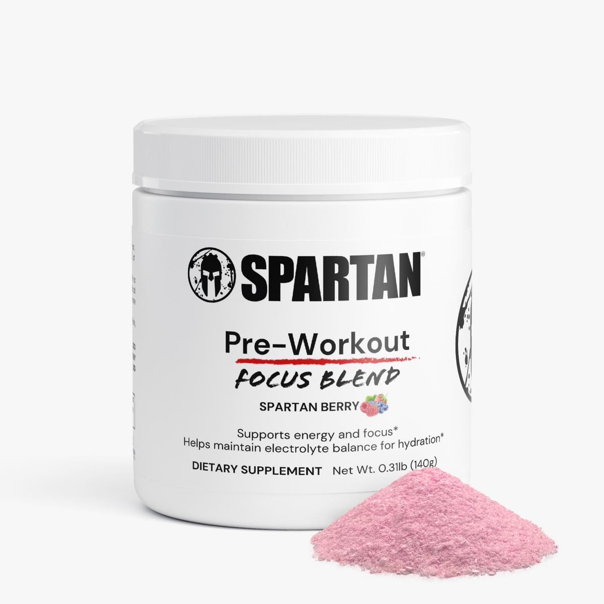 Pre-Workout (Mid-Stim Energy and Focus Powder) Spartan Berry