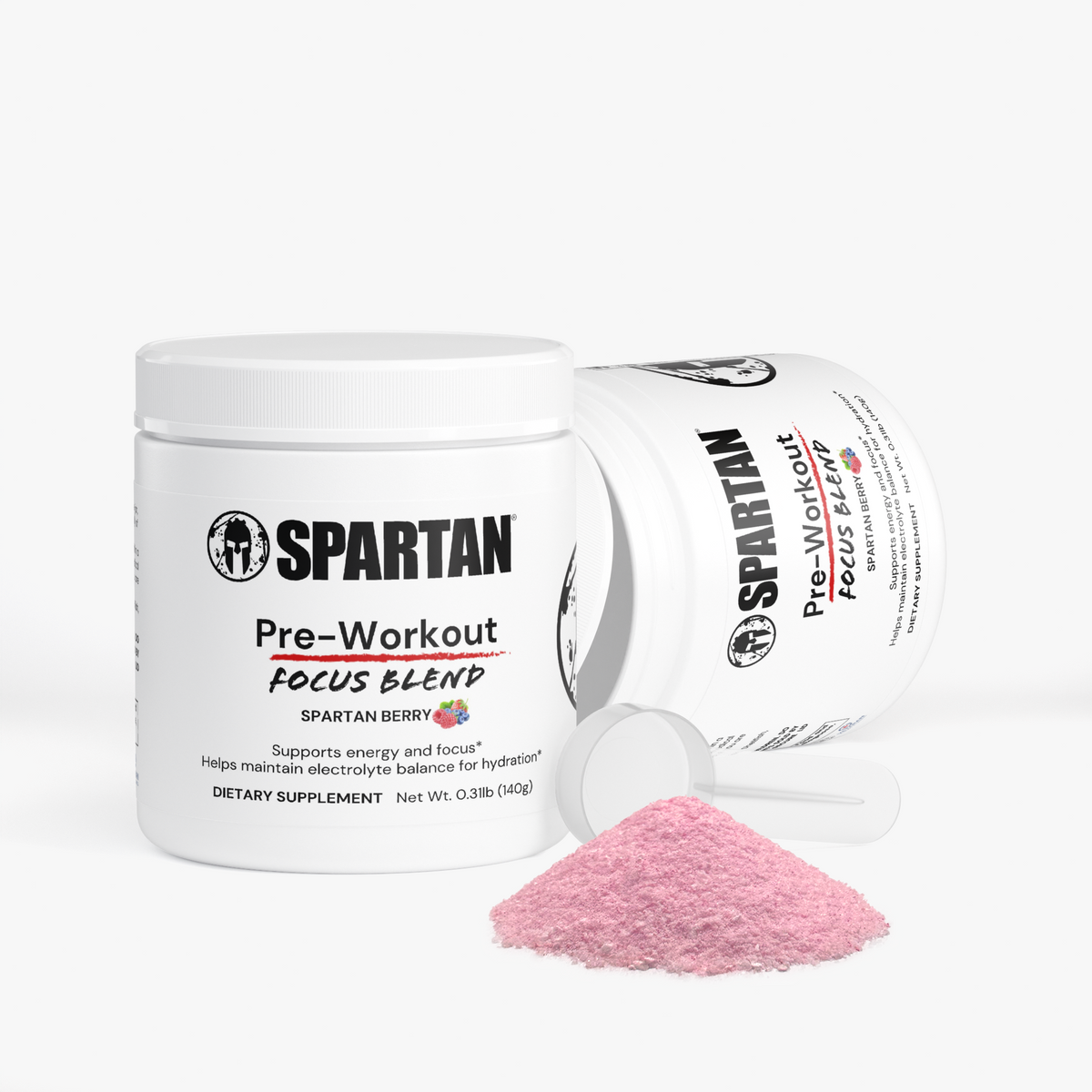 Pre-Workout (Mid-Stim Energy and Focus Powder) Spartan Berry
