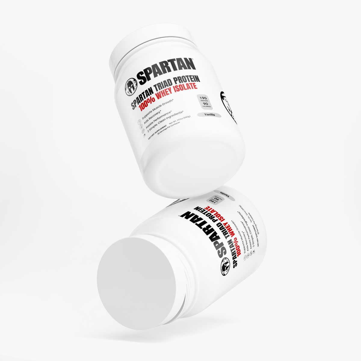 Spartan Triad - Pure 3 - 100% Whey Protein Isolate (Vanilla) - 3 Ingredients