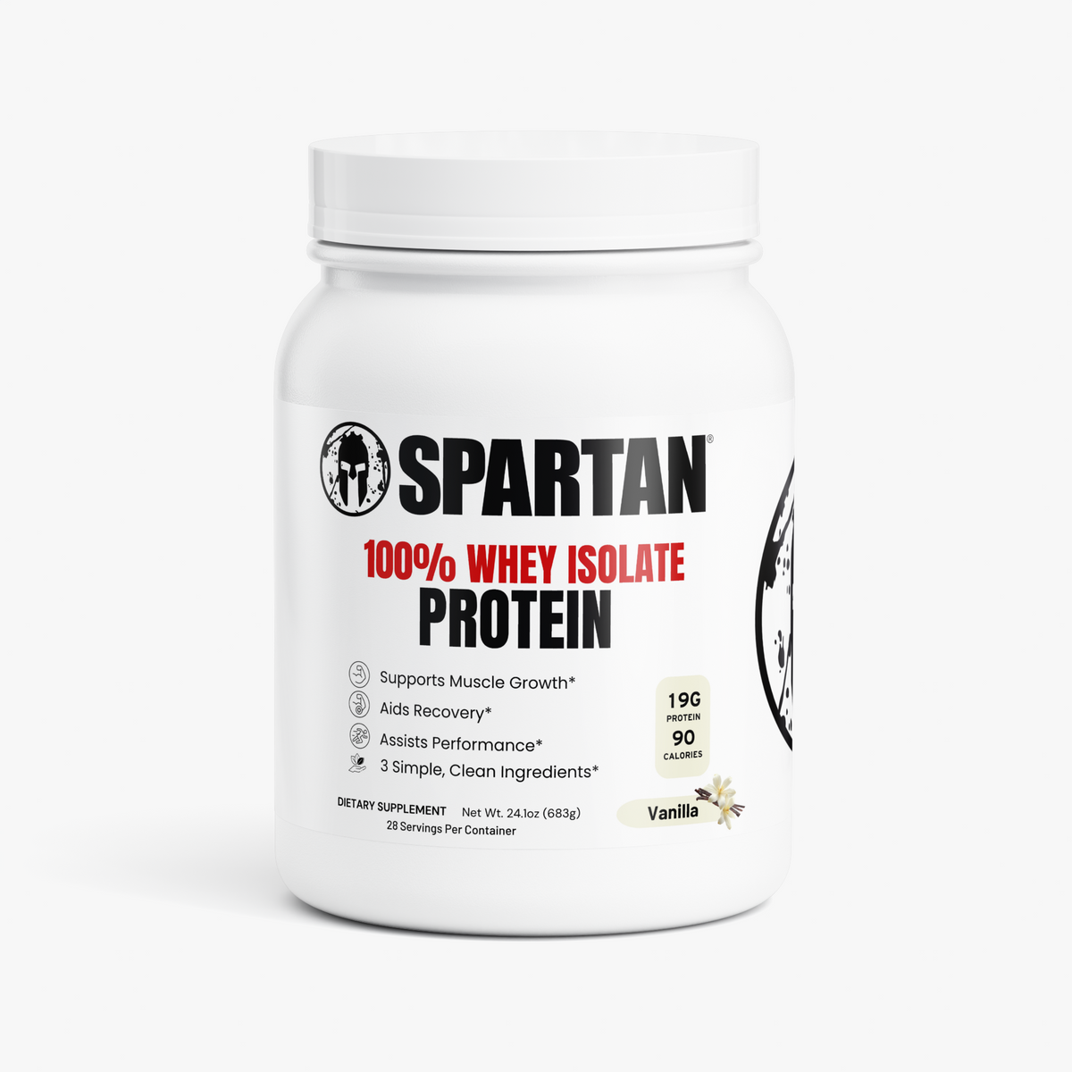 Spartan 100% Whey Protein Isolate (Vanilla)