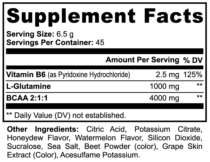 Essential BCAA's | Hydration & Recovery (Honeydew/Watermelon)