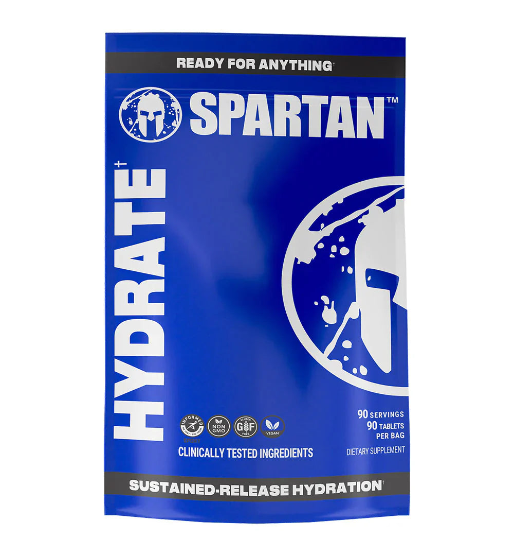 The Spartan Race Kit | Leonidas Blend Pre-Workout Drink + SPARTAN HYDRATION TABLETS - 90-SERVING POUCH + SPARTAN IMMUNE CAPSULES - 30-SERVING POUCH + Blender Bottle | Spartan Fit Nutrition | High Quality Shaker Bottle + Spartan Race Entry
