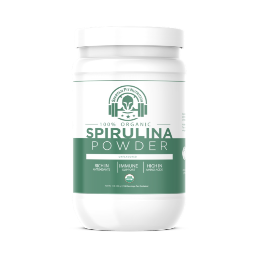 Organic Spirulina Powder (1lb Bottle) USDA Certified - Raw, Nutrient Dense - Purest Source Vegan Protein - Superfood