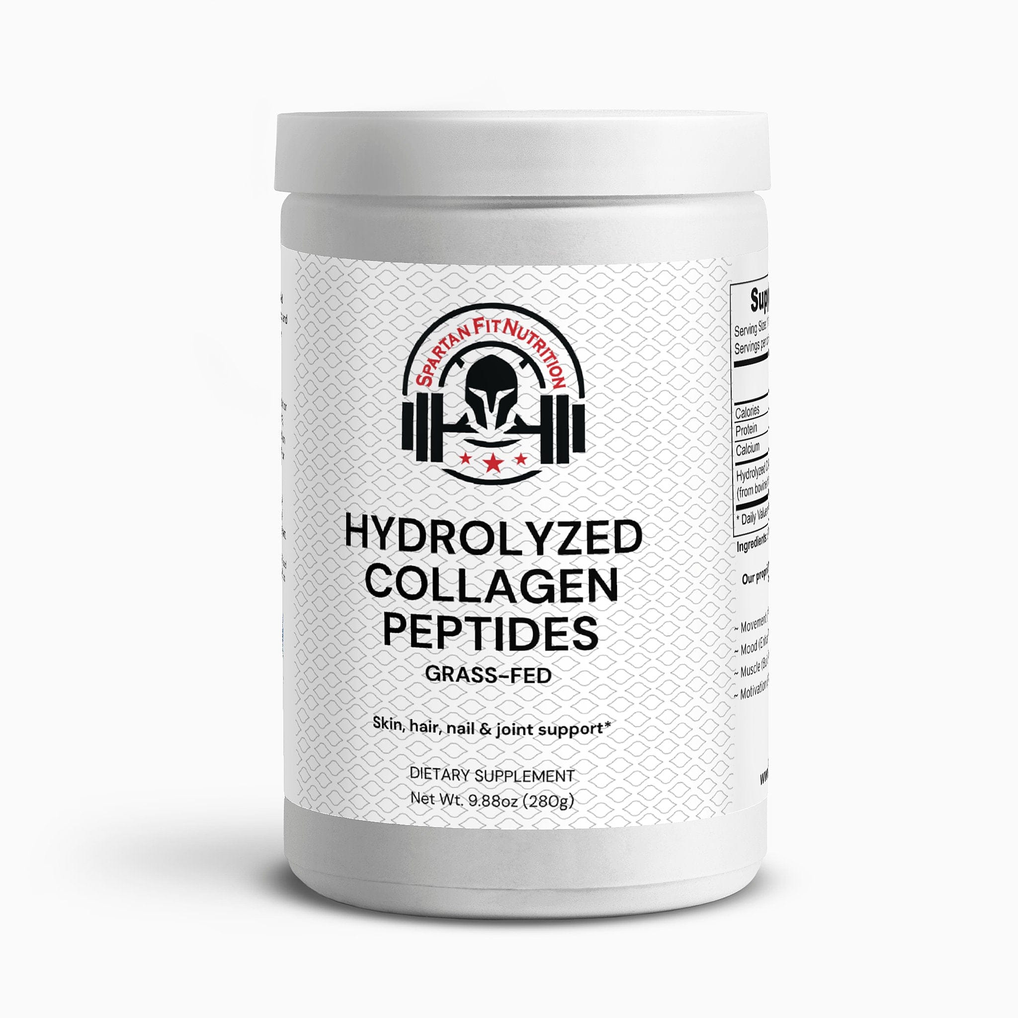 BeSpartanFit Proteins & Blends Grass-Fed Hydrolyzed Collagen Peptides for movement muscle mood and motivation