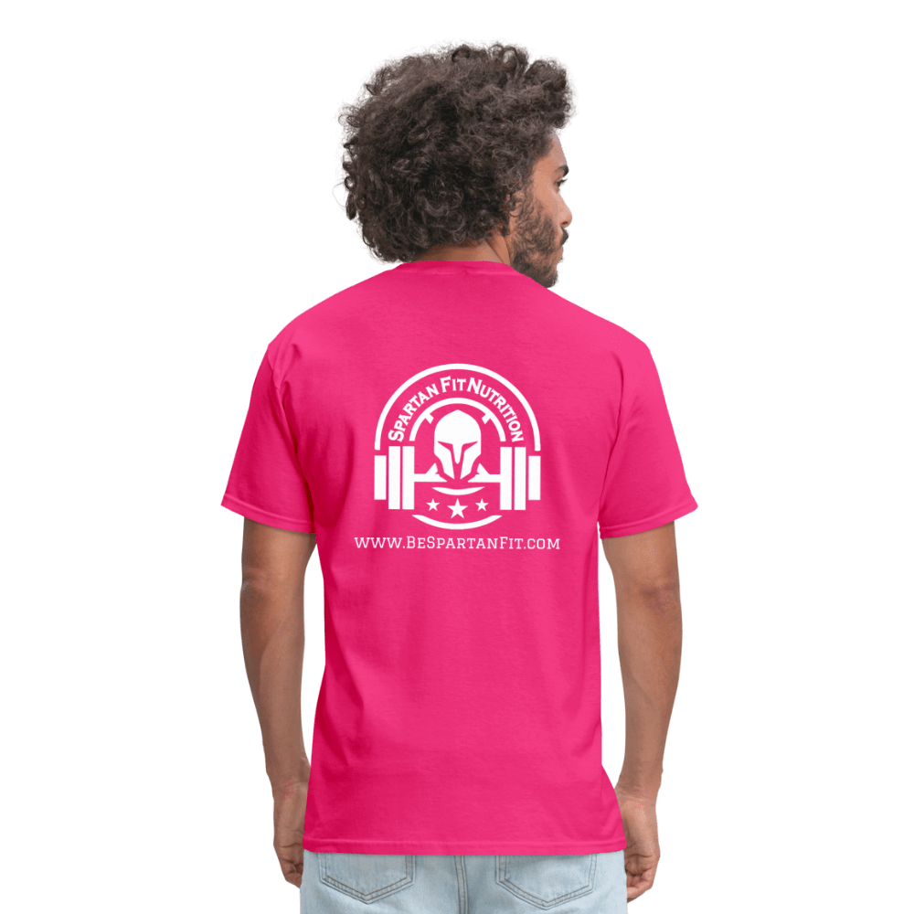 SPOD Unisex Classic T-Shirt | Fruit of the Loom 3930 fuchsia / S Make Muscles ~ Not Excuses | Short Sleeve T-Shirt | Comfort in a Tee! for movement muscle mood and motivation