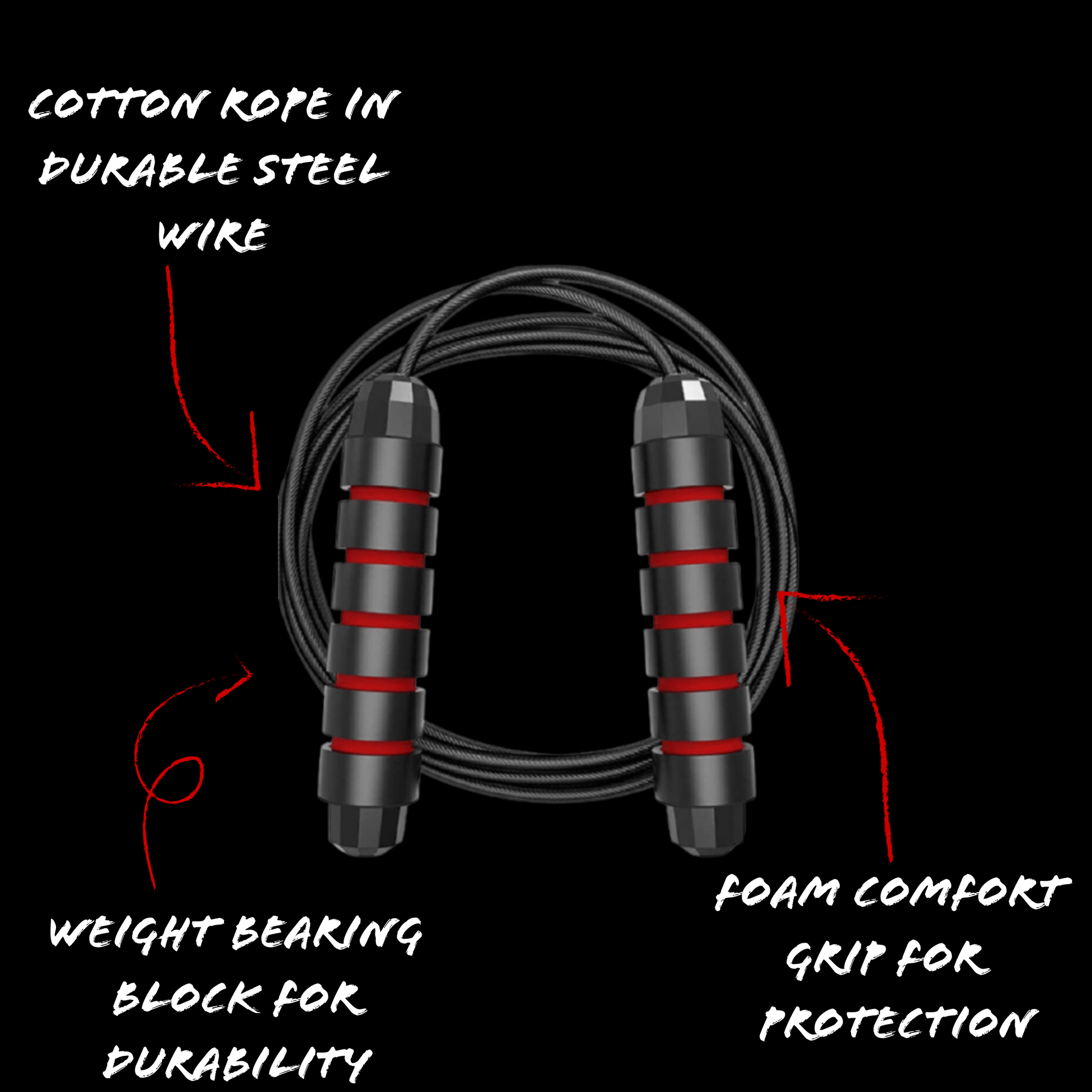 Tangle-Free Adjustable Speed Jump Rope | Spartan Fit- Your One Stop ...