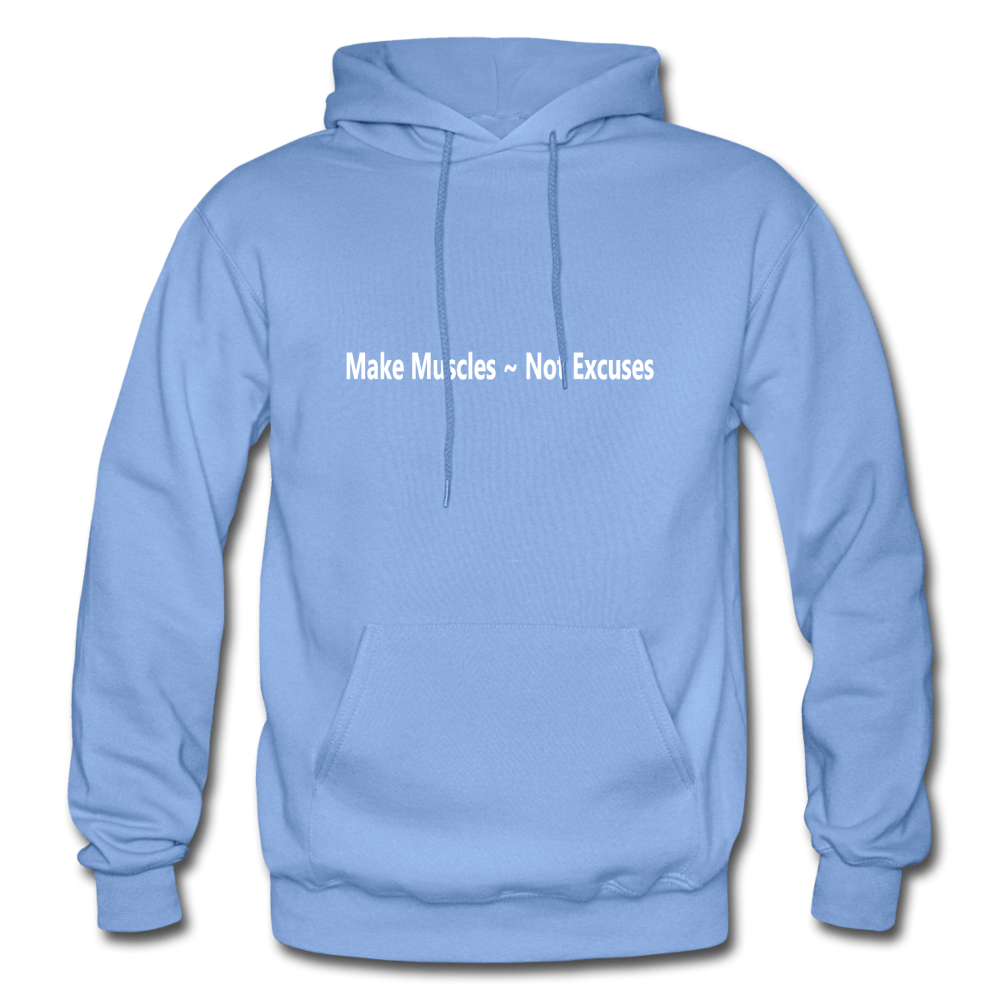 SPOD Heavy Blend Adult Hoodie | Gildan G18500 carolina blue / S Warm and Cozy Hoodie | Make Muscles ~ Not Excuses | for movement muscle mood and motivation