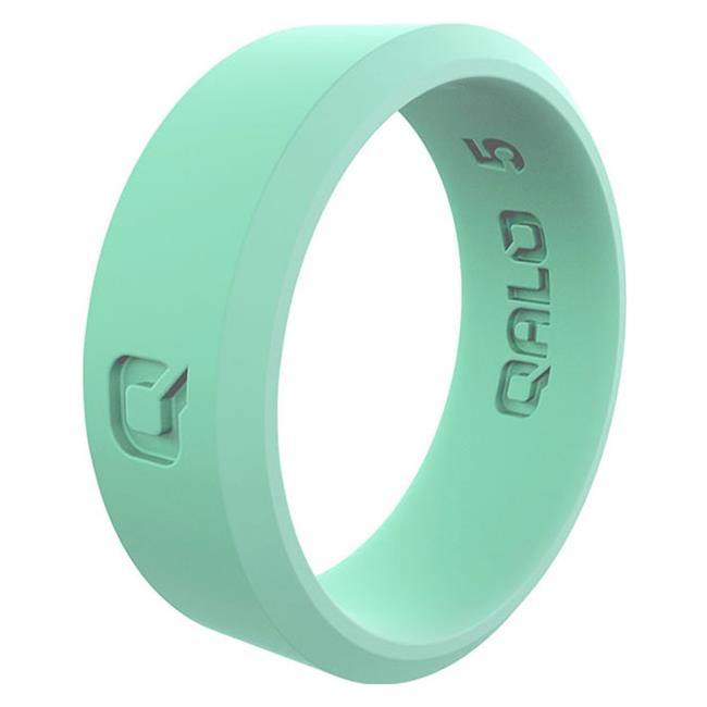 Aqua color Women&#39;s Qalo silicone wedding ring